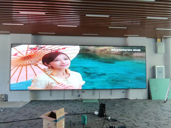 海棠P1.53led小间距屏安装案例